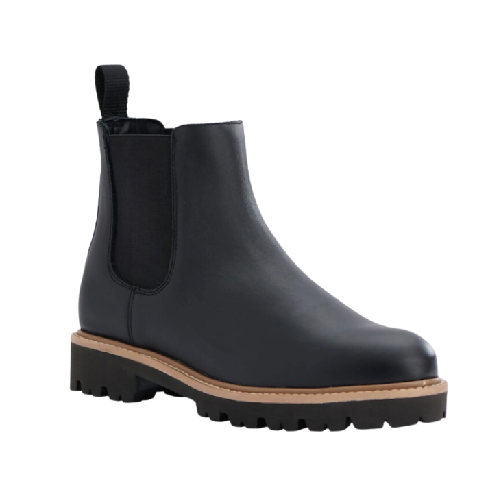 Water Resistant Lug Sole Chelsea Boots